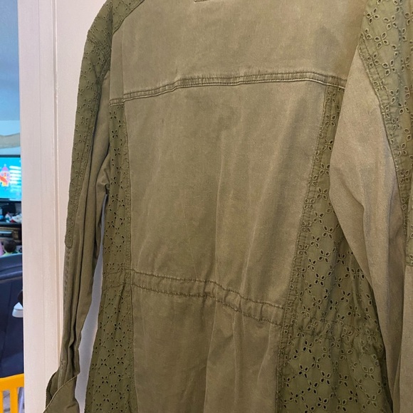 Jessica Simpson lightweight Cotton Jacket.  Army Green.  Size XL. - Picture 5 of 10